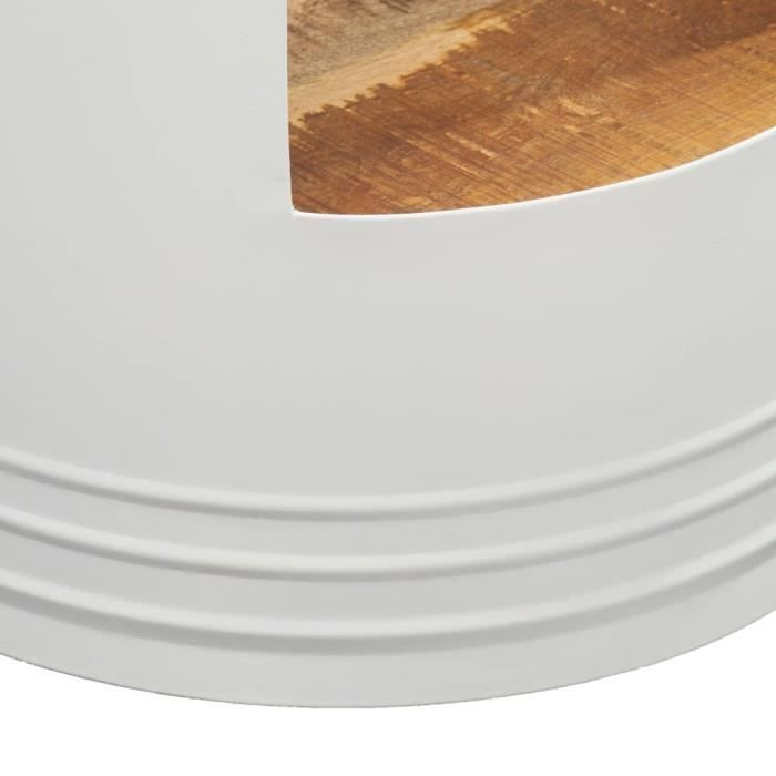 VidaXL Table basse 43x55 cm Bois de manguier solide