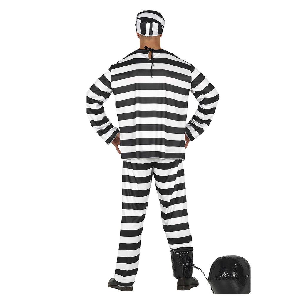 Fiestas Guirca Mens Convict Costume Set