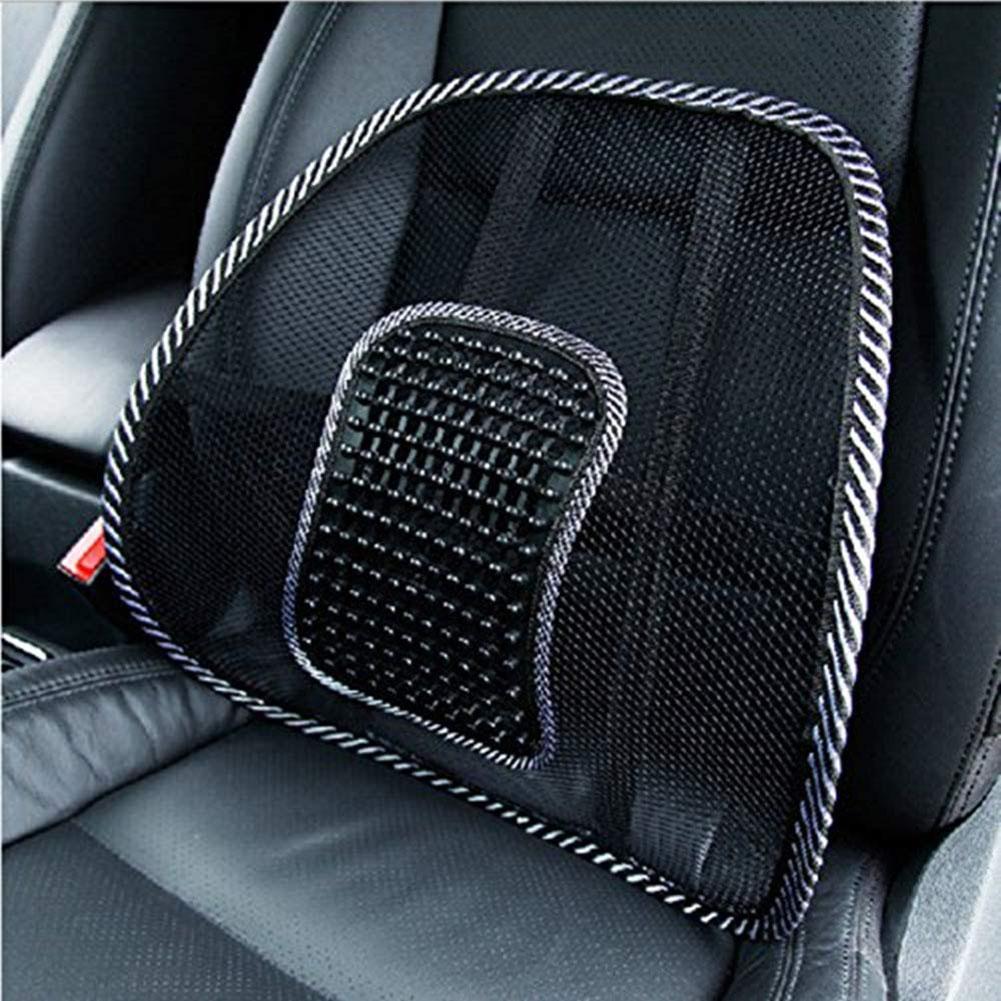 Auto Seat Waist Support Breathable Car Ice Silk Hole Mesh Lumbar Cushion Massage Seat Cover Pad for