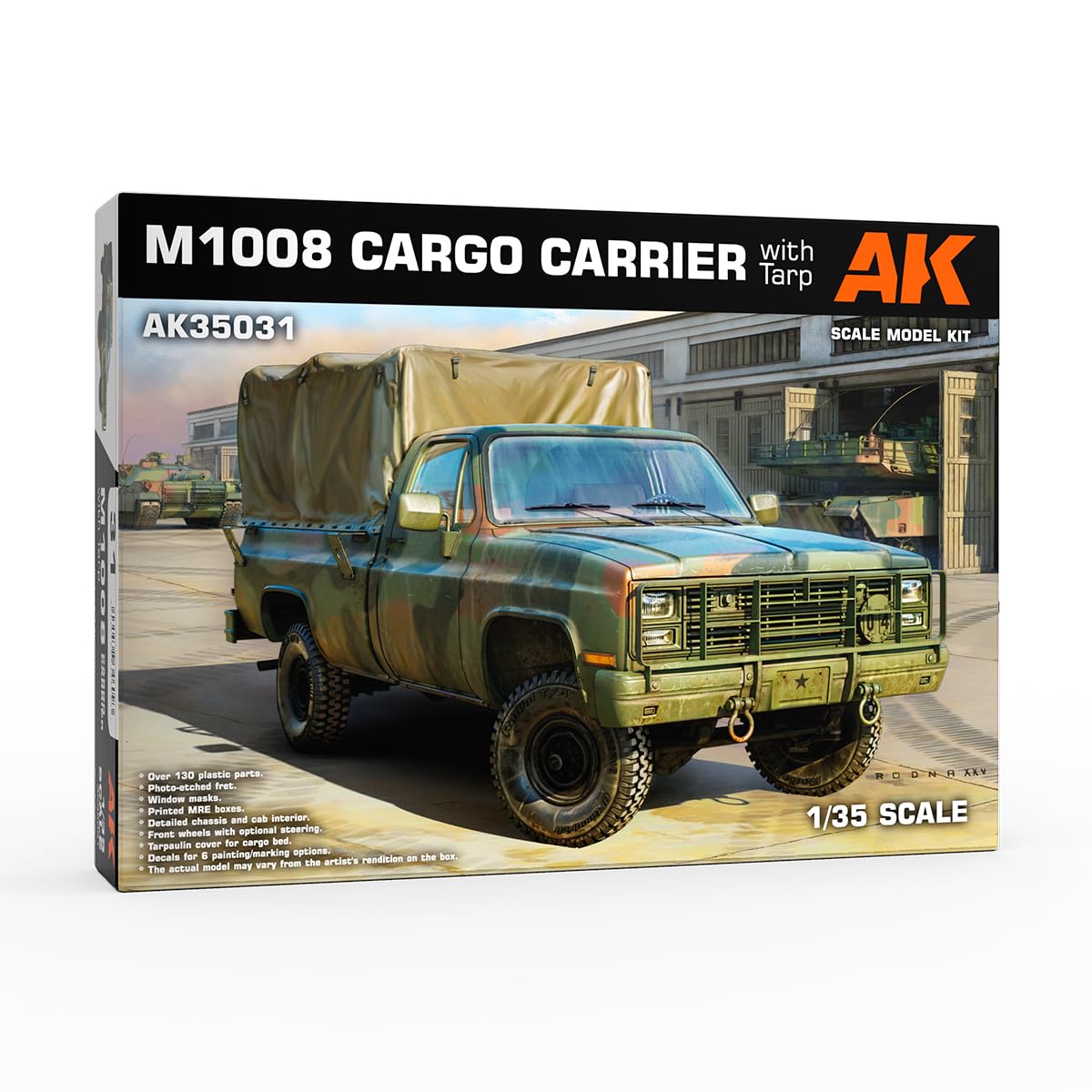 

AK Interactive 1/35 Военный грузовик M1008 с тентом Пластиковый набор для сборки AK35031