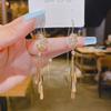 Simple Temperament Light Luxury Anti-lost Earrings Women's Fashion High Sense Tassel Versatile Super Fairy Personalized Earrings