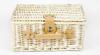 Wicker Picnic Basket with Thermal Bag and Cutlery for 2 People, a Practical Gift