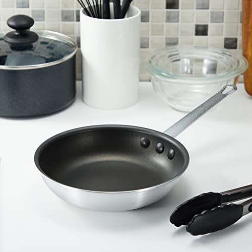 Endo Shoji TKG Aluminum Frying Pan, 22cm, with a rust-resistant stainless steel handle, non-stick Teflon coating, for gas stoves only, Inner Diameter