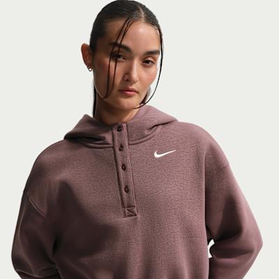 Nike Phoenix logo-embroidery hoodie S
