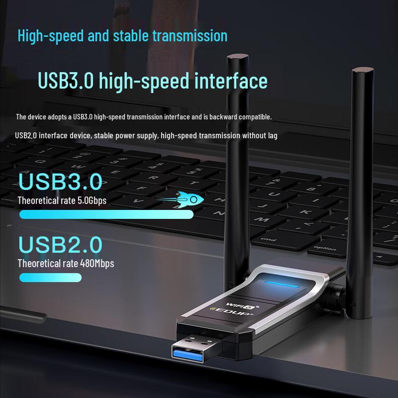 UGREEN USB WiFi 6 AX1800 Dual-Band Wireless Adapter (CN Version)
