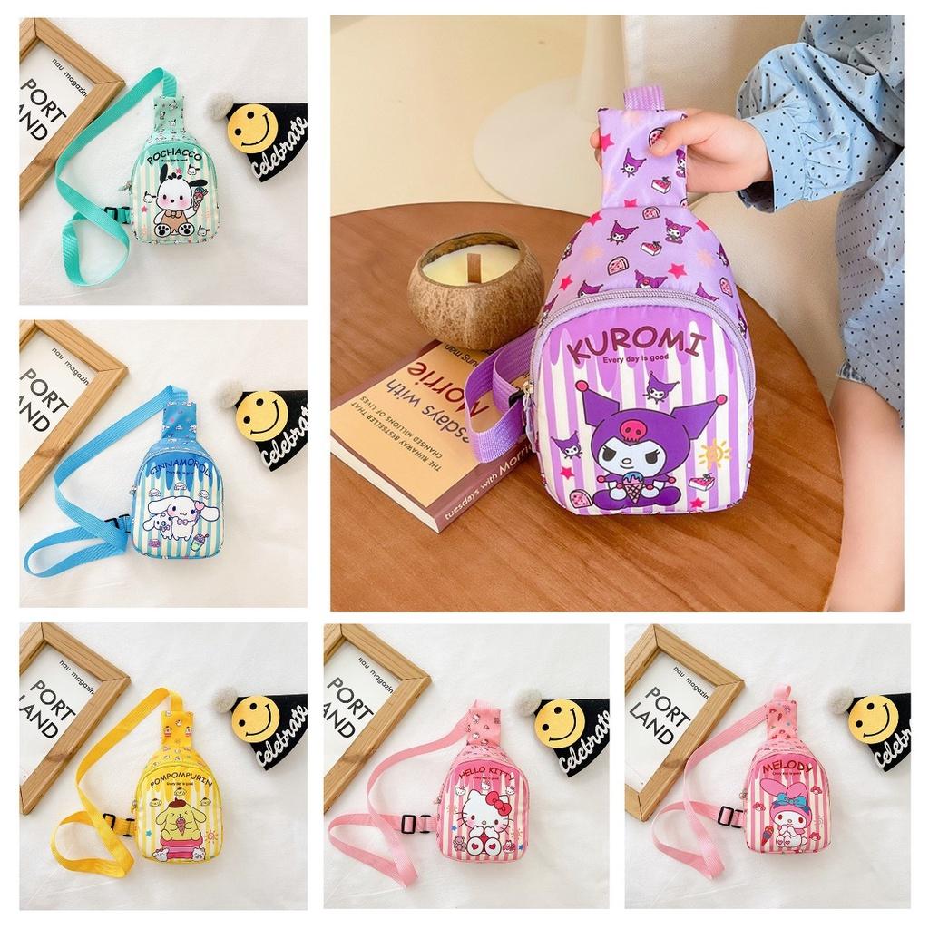 Stylish Cartoon Printed Children's Chest Bag For Casual Outings