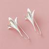 925 Sterling Silver Fashion Light Luxury Lily Earrings Birthday Party Anniversary Gift