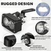 LED Headlight Upgrade Kit with Mount Bracket Car Square Spotlight White Yellow LED Pod Driving Work Light for Motorcycle