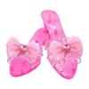 Girls Crystal High Heels Dress Up Shoes for Masquerade Costume Character Day Princess Shoes for Kids