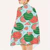 Cartoon Watermelon Print Beach Towel, Fruit Theme Quick-Dry Soft Absorbent Bath Towel, Sand-Resistant Lightweight Beach Towel