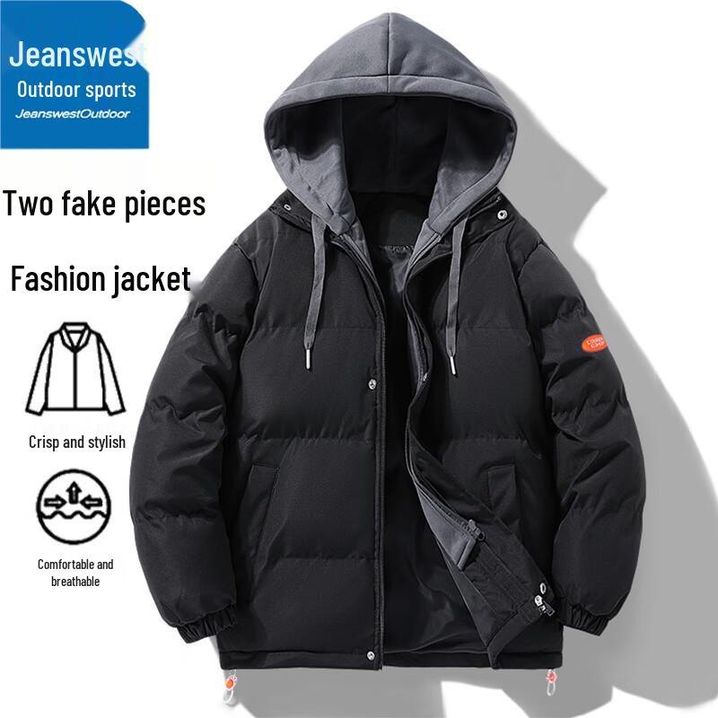 Jeanswest Couple's Winter Hooded Puffer Jacket