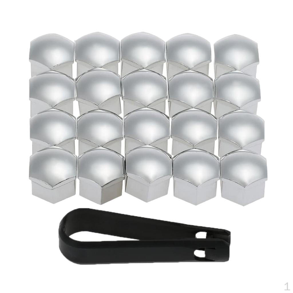 

20 шт., 17 мм, колпачки для колесных гаек, инструмент для демонтажа винтов Chrome