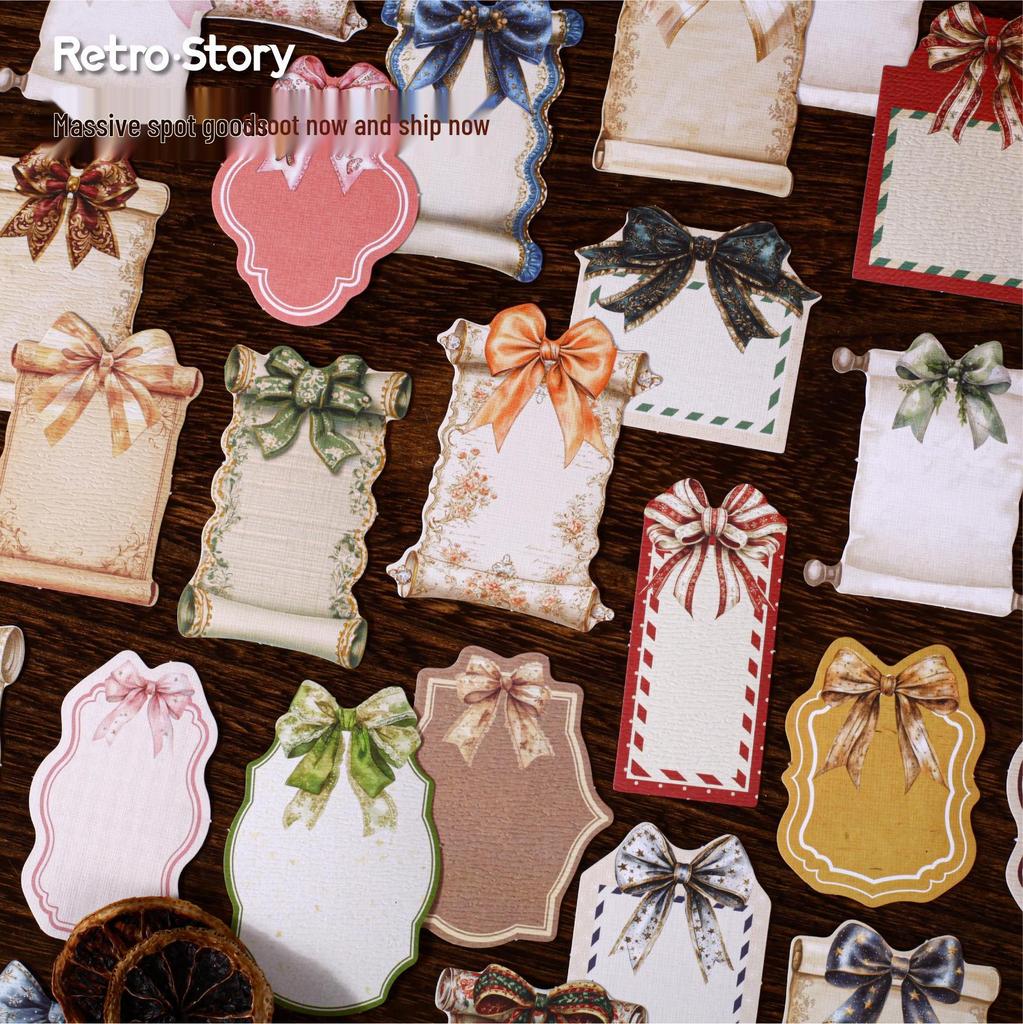 RetroStory Ručně psané festivalové nálepky - Kreativní dárek a dekorace účtu (20 poznámkových listů)