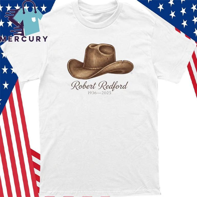 Robert Redford Cowboy Hat 1936-2025 Western T-Shirt Unisex T-Shirt M