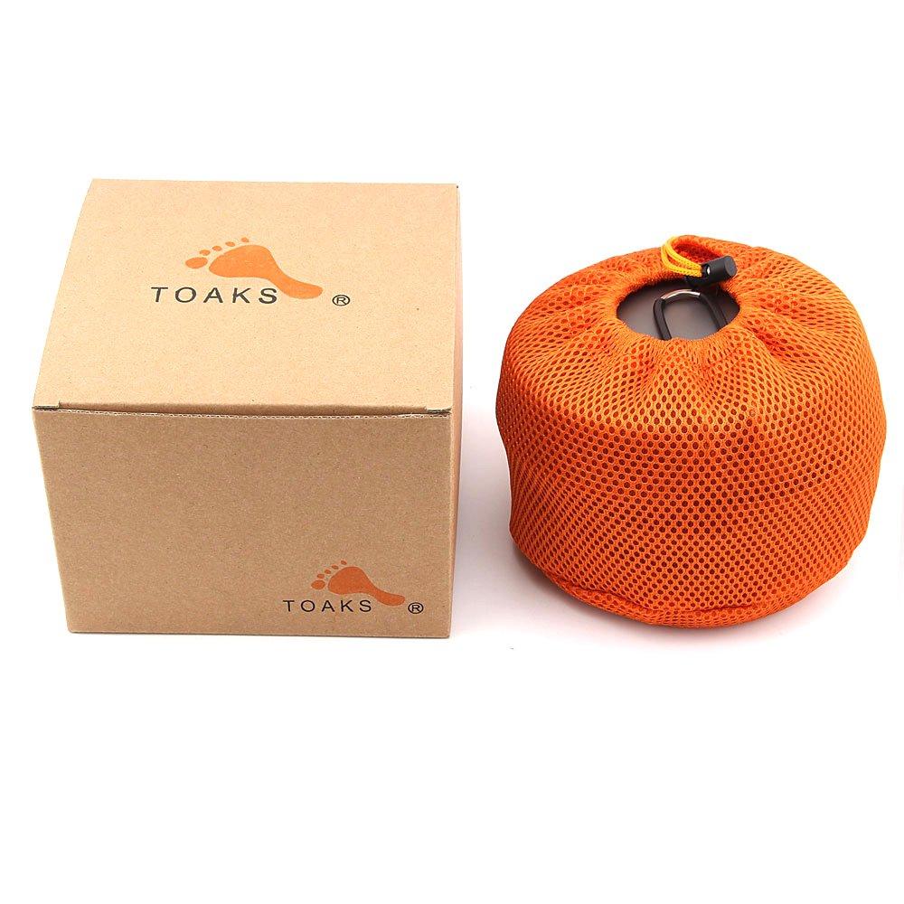 TOAKS Titanium Camping Pot 1100ml 1300ml 1350ml 1600ml 2000ml Pan (1350ml + [CKW-1350])