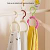 Pinhuan Multi-functional Rotating Scarf & Tie Hangers (10-Pack)