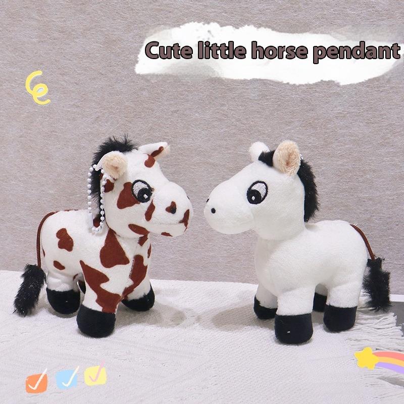 Roztomilý kreslený poník plyšová dekorace přívěsek na klíče Kawaii poník ozdoba plyšové panenky hračky batoh přívěsek doplňky dárky