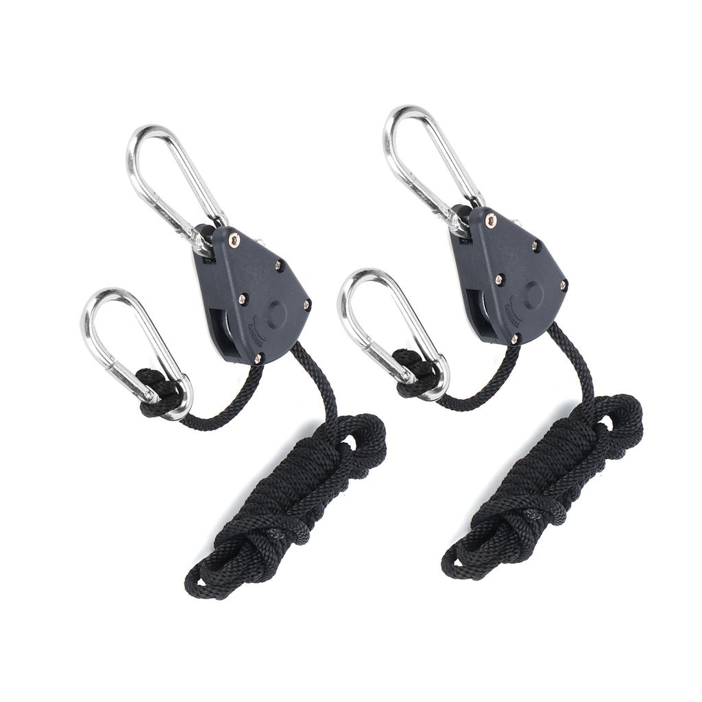 2 Piezas Colgador de Clip de Cuerda 1.8m Ajustable Polea de Cuerda para Luz de Crecimiento de Plantas Accesorios