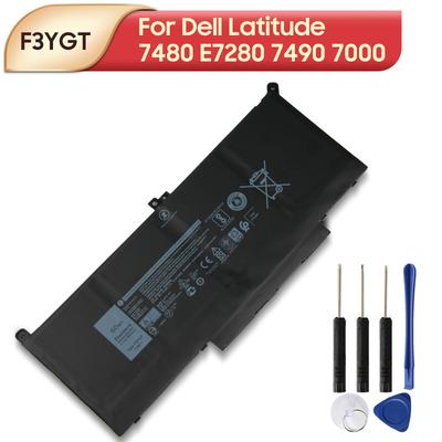 Rechargeable Lithium Battery For Dell Latitude 12 7480 E7280 7490 7000 7280 Battery DM3WC 2X39G F3YGT Laptop Battery 60Wh