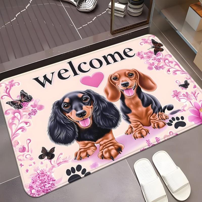 Cute Kittens Entrance Door Mat Lovely Cats Welcome Floor Rug for Hallway Porch Home Decor Creative Animals Area Foot Pad