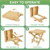 Portable Folding Stool Multi Purpose Bamboo Non-Slip Footstool For Home Bathroom Outdoor Camping Leisure Fishing Stool