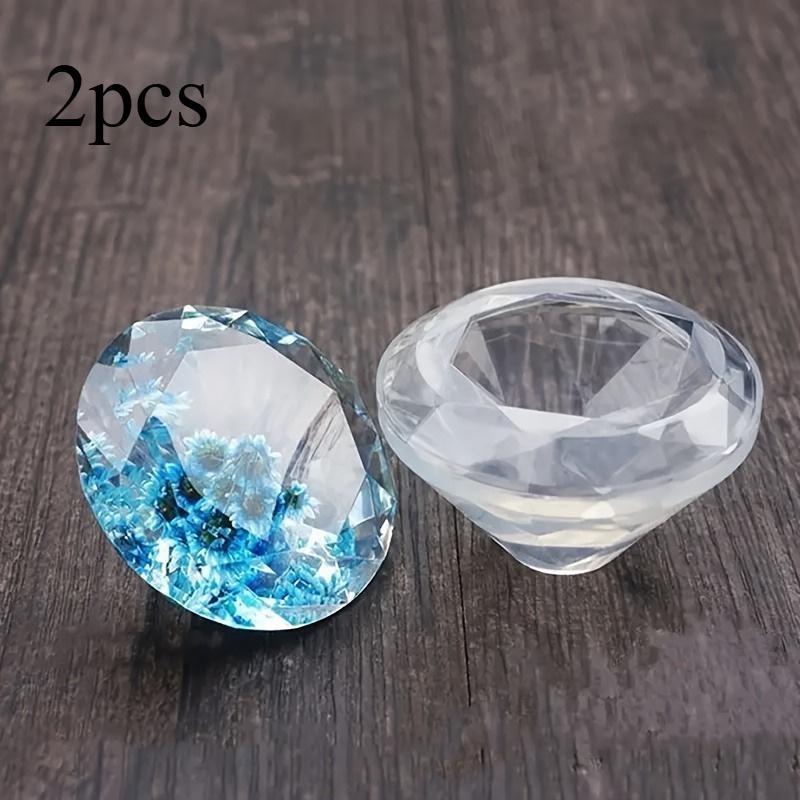 2 Stück 3D Silikonform, Transparent Trockenblumen Dekoration Epoxidharzform Geeignet für Schmuckanhänger Herstellung Dekorative Bastelarbeiten Geschenk Handgefertigte Werkzeuge