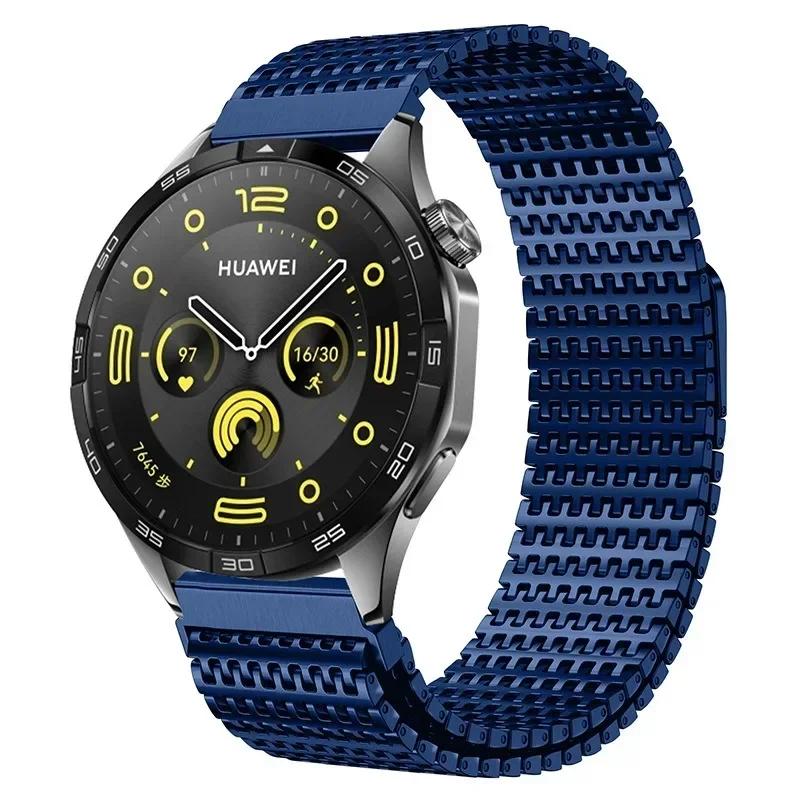 22mm 20mm Magnetický ocelový řemínek pro Huawei Watch 46mm/GT5 Pro GT5 4 3 2 2e Smyčkový náramek pro Samsung Galaxy Watch 3 4 5 6 7 Pásek