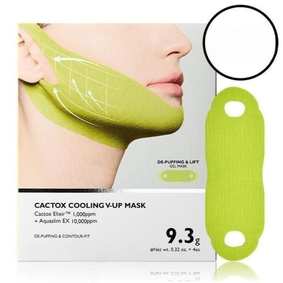 Packaging CACTOX V-Lifting Mewing Band Mask, Cactox Double Chin Lifting Mask Containing Caffeine-collagen for Sagging Jawline J