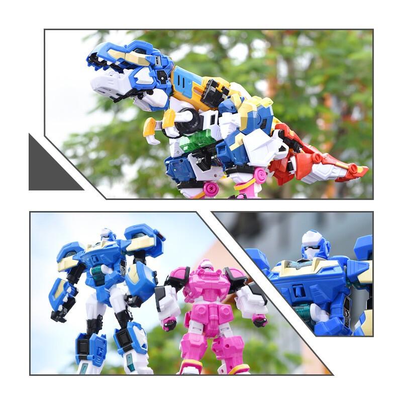 5 IN 1 Mini Force 2 Super Gino Power Transformation Robot Toys Action Figures MiniForce X Deformation Dinosaur Mecha Toy