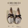 Fashion 2025Women Chunky Heel Shoes New  Fashion Strap Mid Heels  Jane Shoes Dress Shallow Mouth Ladies Ballet Shoes