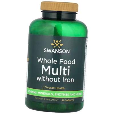 Whole Food Multi Without Iron, Whole Food Multi Without Iron, 90 Tabs (36280204)