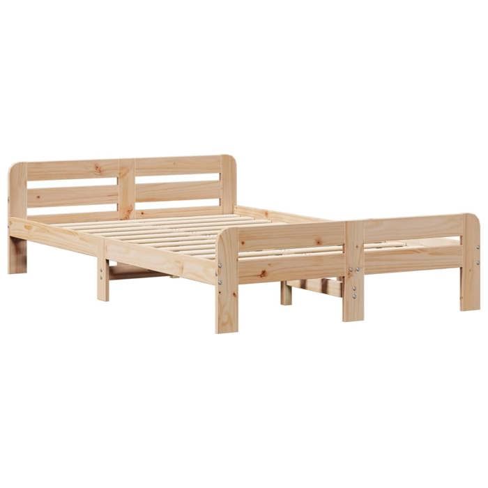 VidaXL Cadre de lit sans matelas 120x190 cm bois de pin massif 855490