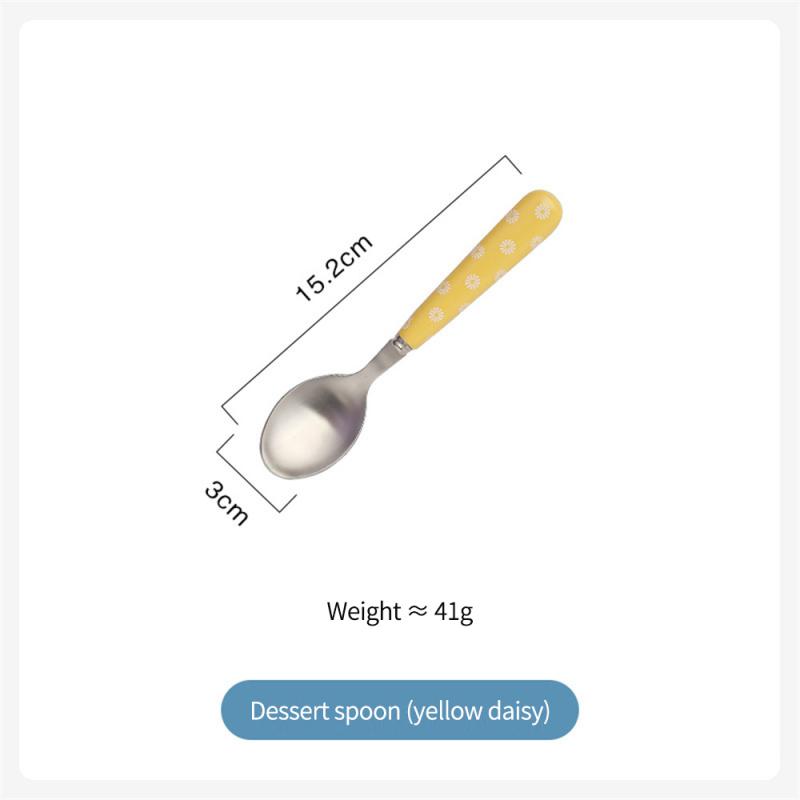 Children Tableware Stainless Steel Spoon Body Forging Cartoon Lovable Portable Creative Idea Childrens Dessert Spoon And Fork