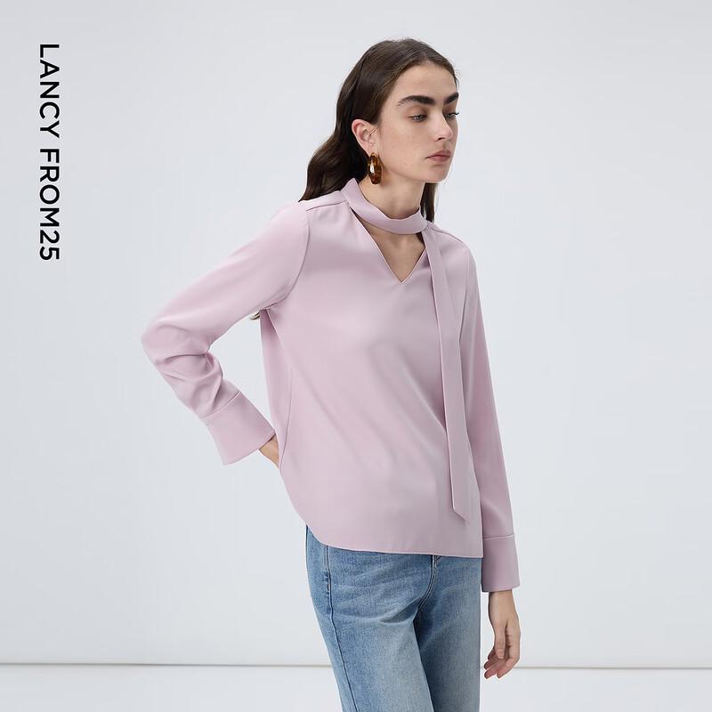 LANCY Basic Closet Celebrity Style Long Sleeve Blouse