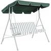 Garden Swing Roof Canopy 164 X 114 Cm Green Strong Durable