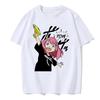 Y2k Shirt Anya Forger spy x family Anime T Shirt Kawaii Cartoon Mens/Women Tops Harajuku Unisex Fashion Streetwear Manga Tshirt