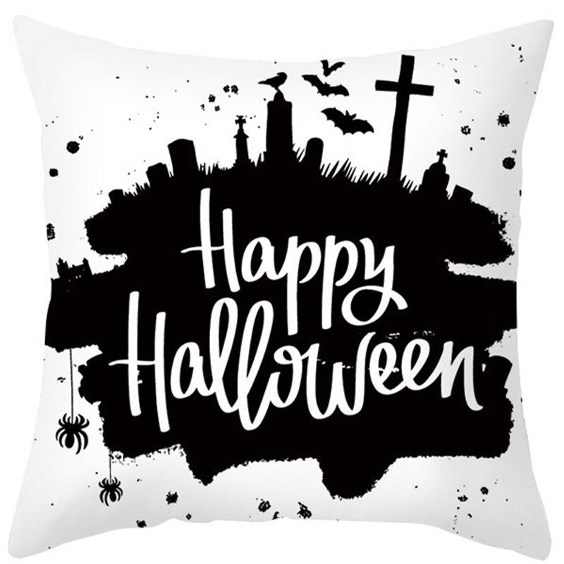 New Halloween Pillow Cover Home Decoration Spoof Pumpkin Sofa Waist Cushion Cushion Cover Pillow Cover