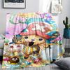 Coperta in Flanella con Stampa Personaggio One Piece, Alta qualità Confortevole per Tutte le Stagioni, Arredamento per la Casa, Calore e Comfort, Perfetta per Regali di Natale