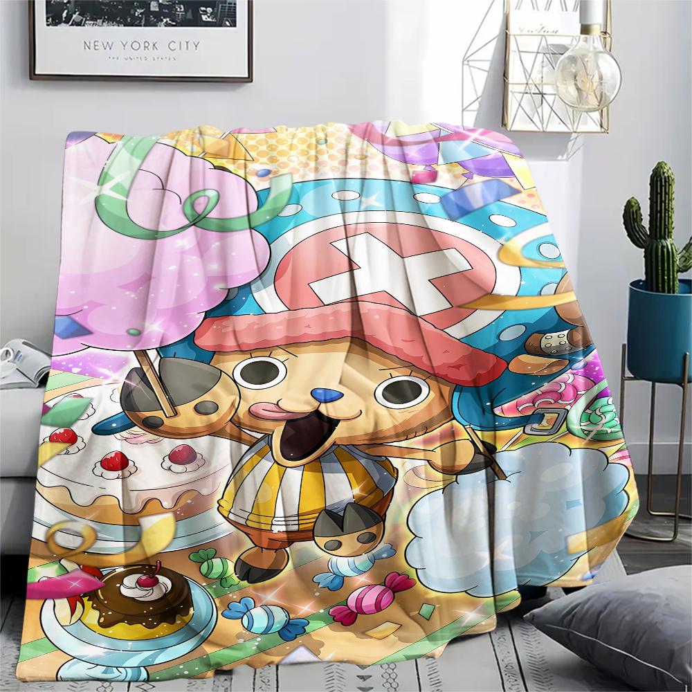 Coperta in Flanella con Stampa Personaggio One Piece, Alta qualità Confortevole per Tutte le Stagioni, Arredamento per la Casa, Calore e Comfort, Perfetta per Regali di Natale