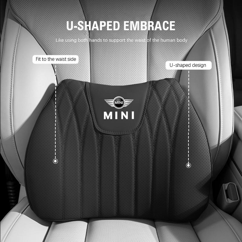 Ensemble Coussin de Siège Auto Support Lombaire Accessoires Pour MINI Cooper R56 F56 R50 JCW Cabrio Aceman Countryman Clubman Roadster WORKS vhdsg88