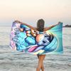 1pc Eeyore1 Beach Towel with Custom Name, Beach/Swimming/Bath/Picnic/Camping Towel, Suitable for Seaside Beaches