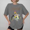 T-shirt con Stampa Grafica Banda Rock in Pelle scamosciata per Unisex Donna 100% Cotone Maglietta Abbigliamento