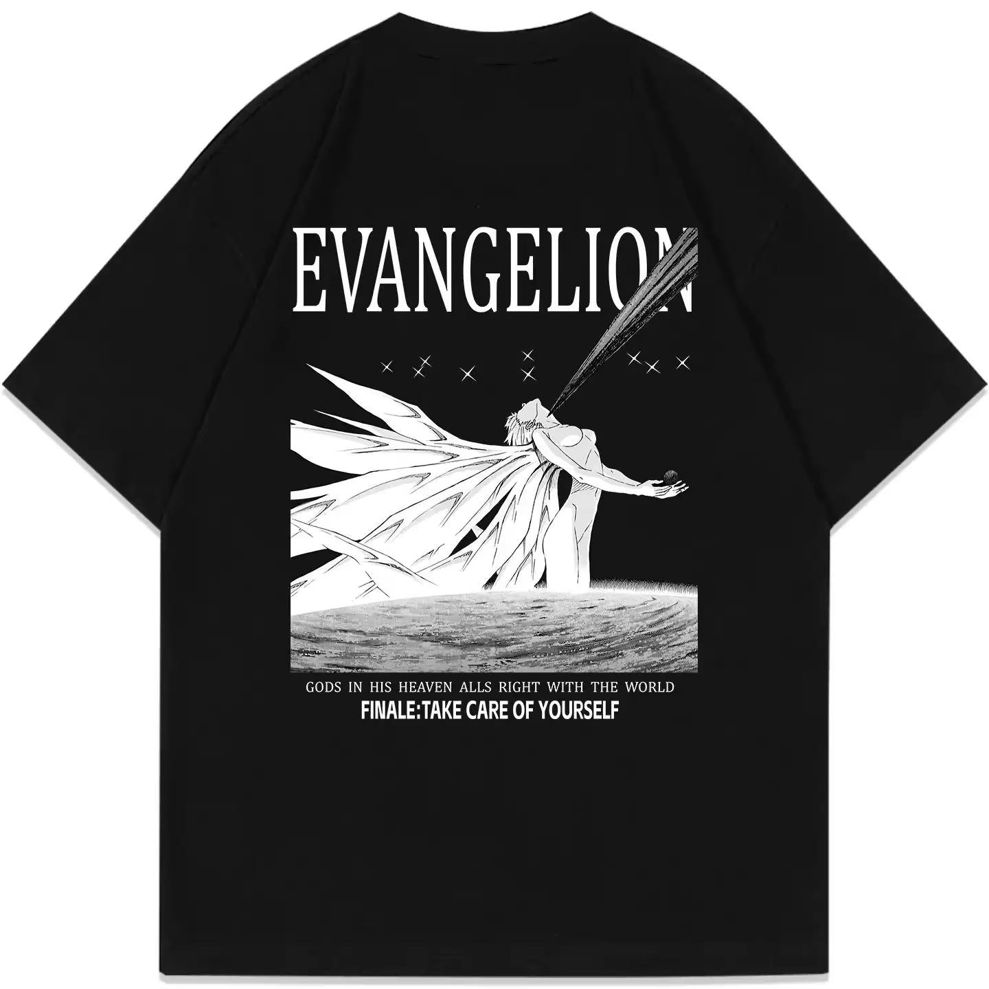

Neon Genesis Evangelion Anime FINALE Printed T-shirt Men s and Women s T-shirt Men s Top Sports T-shirt Men s T-shirt Y2K Tee... 5XL різнокольоровий