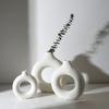 1Pcs Imitation Ceramic Plastic Vase Nordic Style Flower Pot Home Decorations Ornaments  Living Room