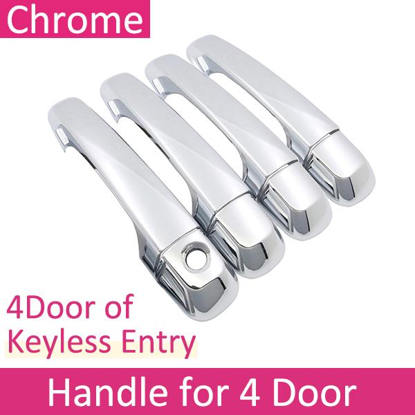 

Chrome Outer Door Handle Cover for Toyota 4Runner 4 Runner 5th Gen 2010~ Car External Protective Accessories Style Stickers 4 Keyless Entry