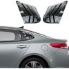 for Kia K5 Optima 2016-2020 Exterior Accessories Sporty Car Rear Side Window Louvers Air Vent Scoop Shades Cover Trim Blinds 2PCS(Carbon Fiber)