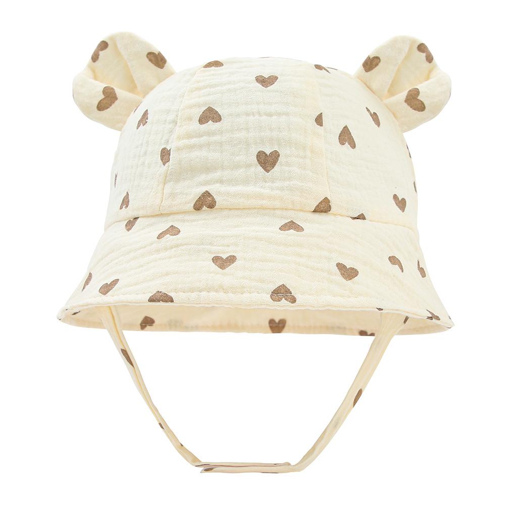 Baby Hat Summer Newborn Accessories Cotton Baby Caps for Girls Boys Infant Bucket Hats for Toddler Sun Protection 3-12M