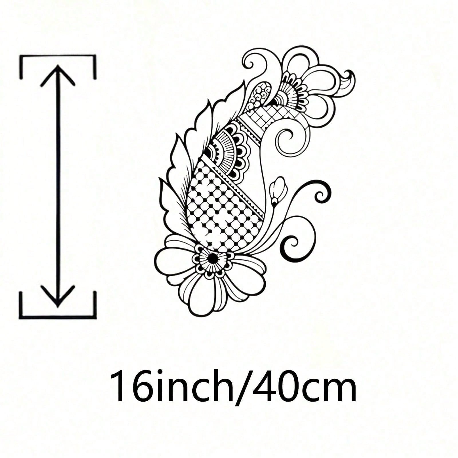 

Metal Wall Art Sculpture Handcrafted Iron Decor Rust Resistant Indoor Outdoor Garden Living Room Diwali Holiday Gift різнокольоровий