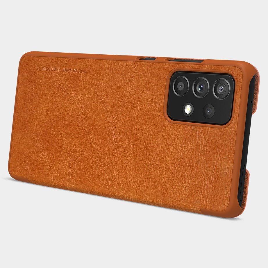 Nillkin Qin Leather Flip Case for Samsung Galaxy A72 4G - Black