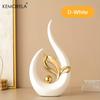Ceramic Statue Nordic Creative Light Luxury Living Room Decoration Sculptures and Figurines Office Desk Accessories Room Decor